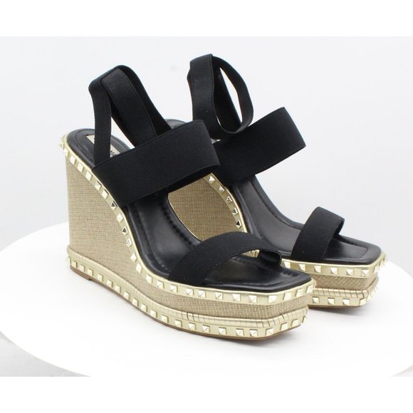 Steve Madden | Shoes | Steve Madden Womens Larkin Studded Platform Wedge |  Poshmark